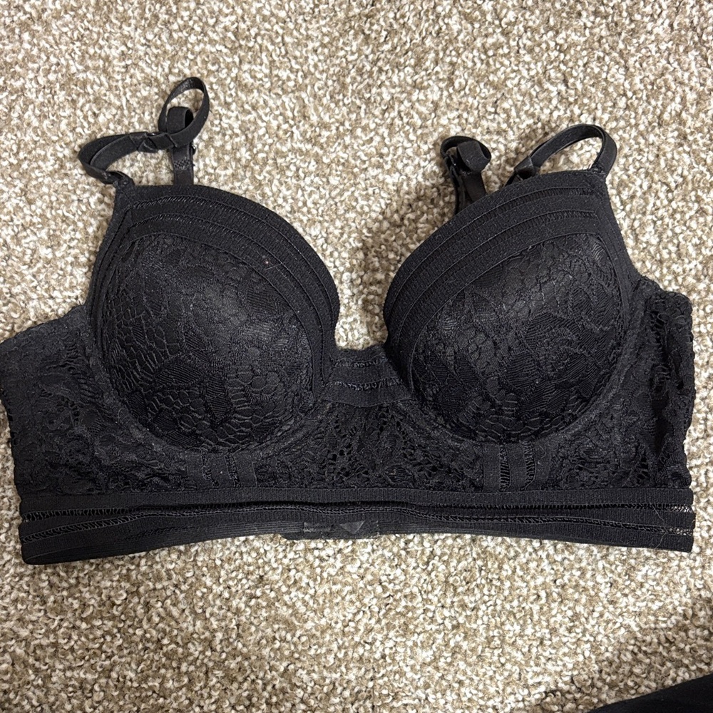 Elegant Black Lace Bralette